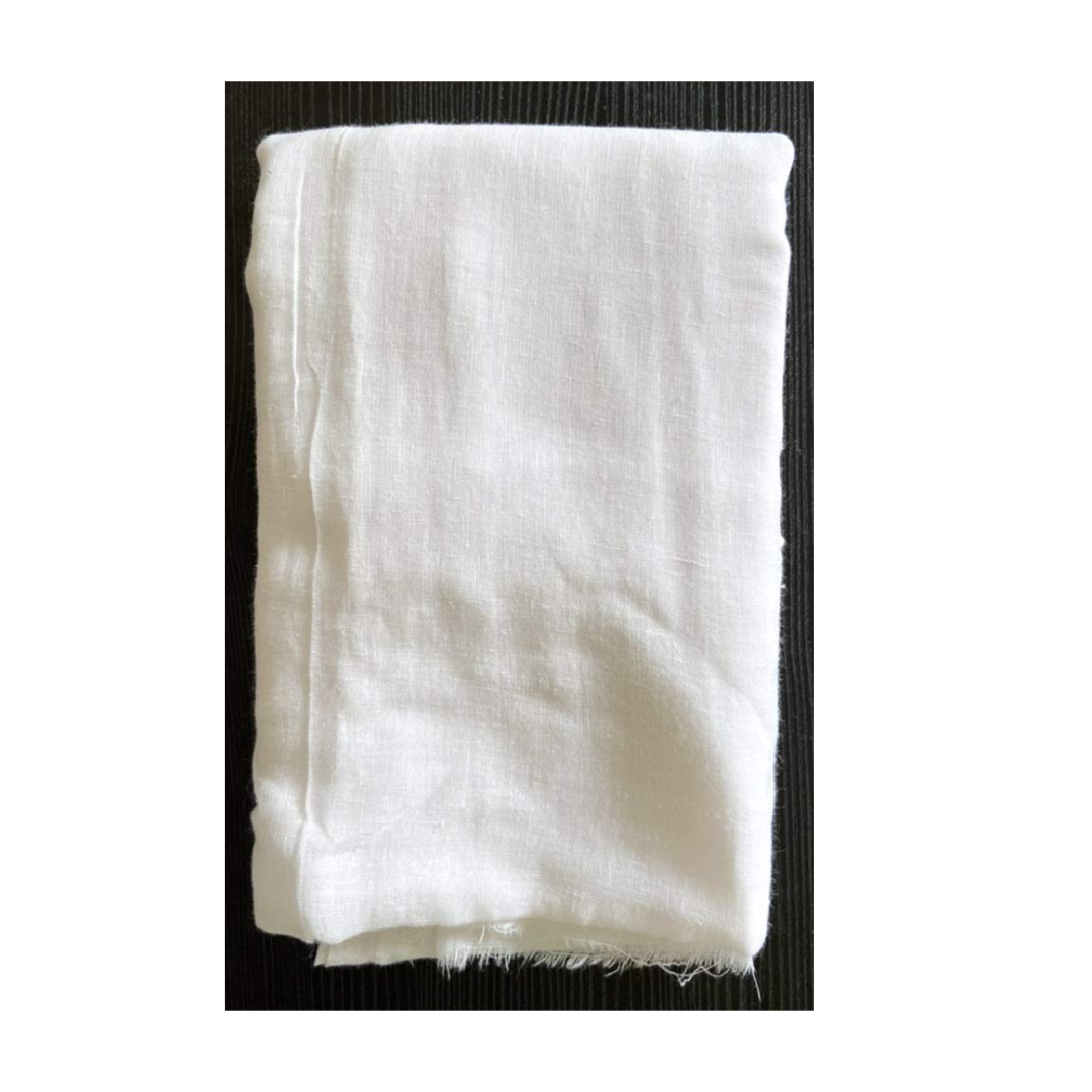 Untitled design (44) Arka Home Products Pure Cotton Muslin Cloth (Natural, Bleached, Pre-Washed) White (4m x 1m)