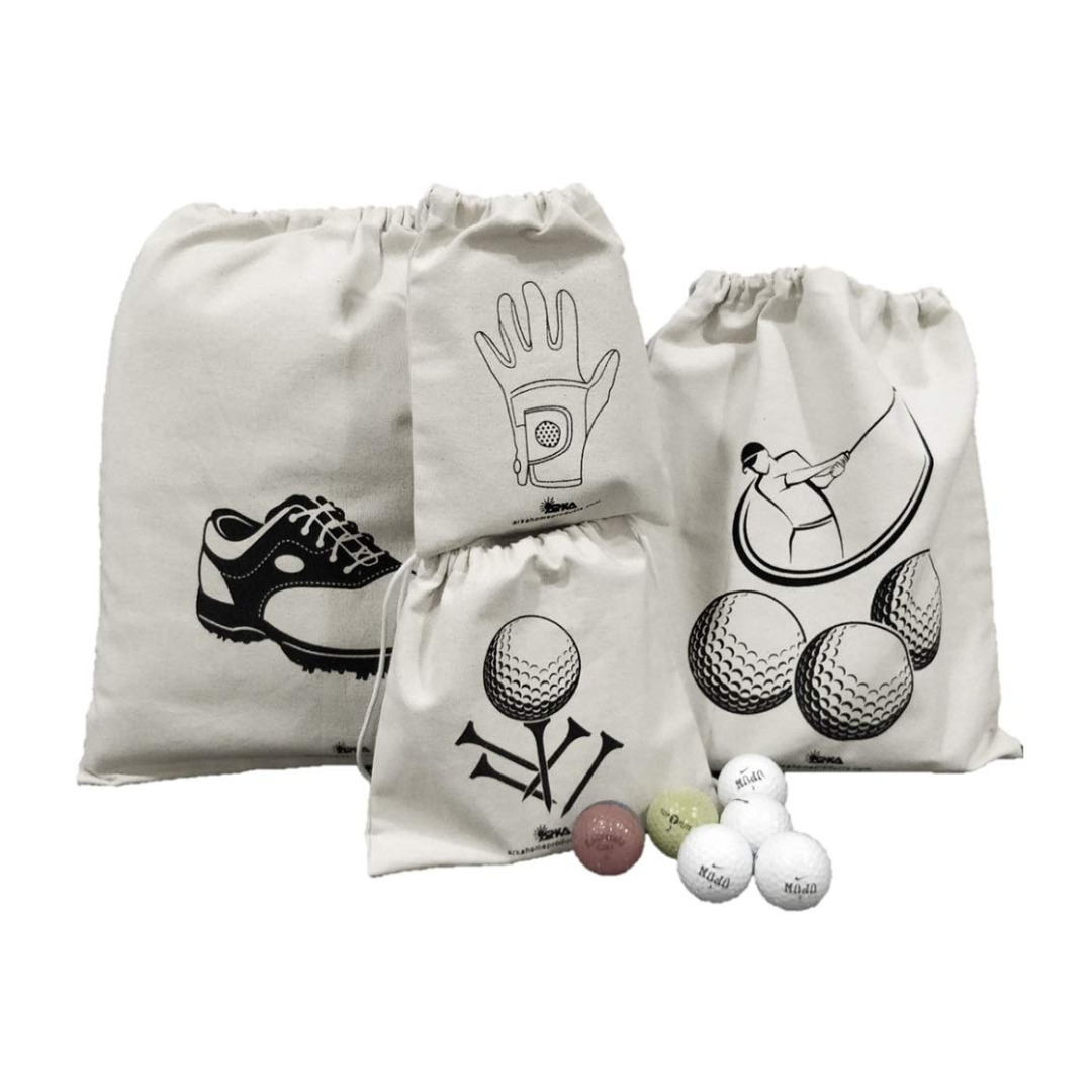 Untitled design (67) Arka Home Products Off-White Golf Accessories Organizer -Set of 4 Bags